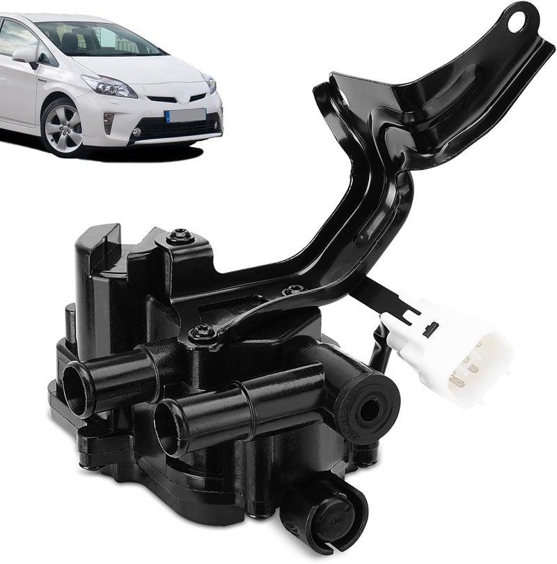 FILTERUP 16670-21010 Coolant Control Valve Assembly Heater Control Water Valve with Bracket Compatible with Toyota Prius 2004-2009 1.5L 4 Cyl Replace# 601-021 1667021010 EHV116 - Image 1